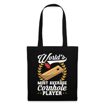 Le joueur de Cornhole le plus moyen au monde - Sac en tissu - noir - Devant