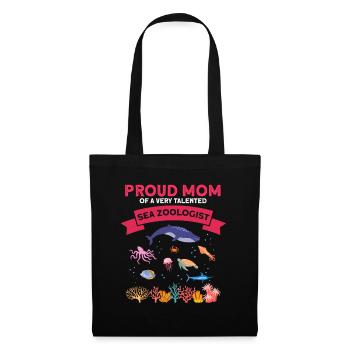 Fière Maman Océan Zooologiste Zooologie Mer - Sac en tissu - noir - Devant