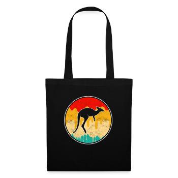 Kangourou Rétro - Sac en tissu - noir - Devant