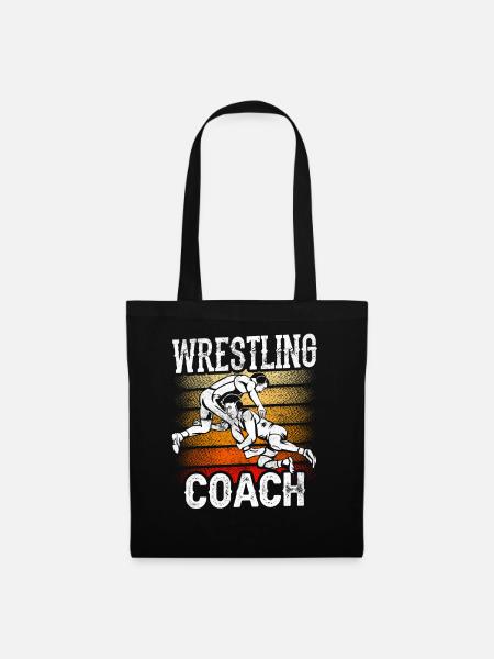 Wrestling Trainer Ringer Ringen Ringkampf - Stoffbeutel - Schwarz