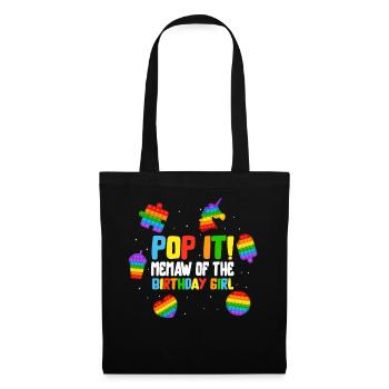 Pop It Memaw of the Birthday Girl Fidget Kids - Tote Bag - black - Front