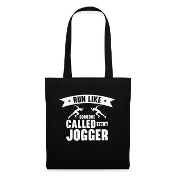 Jogger Runner Marathon Jogging Ski de fond - Sac en tissu - noir - Devant