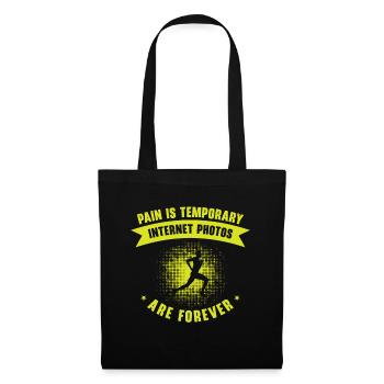 Jogger Runner Marathon Jogging Ski de fond - Sac en tissu - noir - Devant