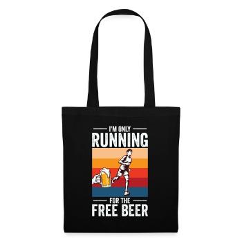 Jogger Runner Marathon Jogging Ski de fond - Sac en tissu - noir - Devant