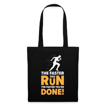 Jogger Runner Marathon Jogging Ski de fond - Sac en tissu - noir - Devant