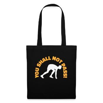 Jogger Runner Marathon Jogging Ski de fond - Sac en tissu - noir - Devant