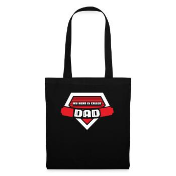 My Hero Means Papa Daddy Father Father Day Sayings - Tote Bag - black - Front