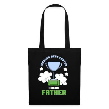 Le meilleur farter me du monde Mon père Papa Papa - Sac en tissu - noir - Devant