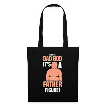 Kein Dad Bod Es Ist Eine Vaterfigur Papa Vater - Stoffbeutel - Schwarz - Vorne