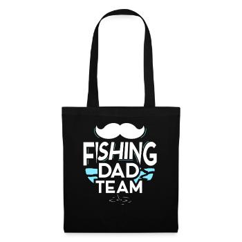 Fishing Papa Team Angler Daddy Father Day Father - Tote Bag - black - Front
