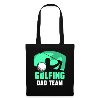 Golfing Papa Team Golfer Father Father Day Daddy - Tote Bag - black - Front