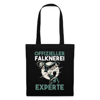 Falkner Falken Falknerei - Stoffbeutel - Schwarz - Vorne