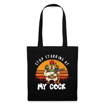 Arrêtez de regarder My Cock I Chicken Whisperer - Sac en tissu - noir - Devant