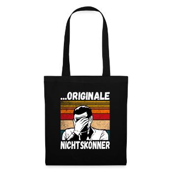 Originale Nichtskönner! Einmal mit Profis Arbeiten - Stoffbeutel - Schwarz - Vorne