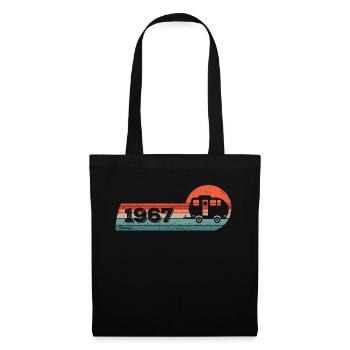 Camping Car Camping born in 1967 Birthday - Tote Bag - black - Front