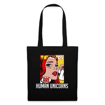 Redheads Human Unicorn Ginger Girl Red Haired - Tote Bag - black - Front