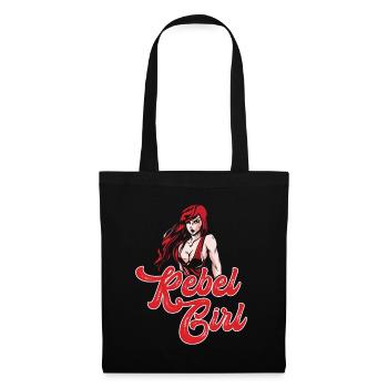 Rebel Ginger Girl Redhead Red Haired Irish - Tote Bag - black - Front