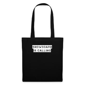 Snowboard - Snowboard is calling - Tote Bag - black - Front