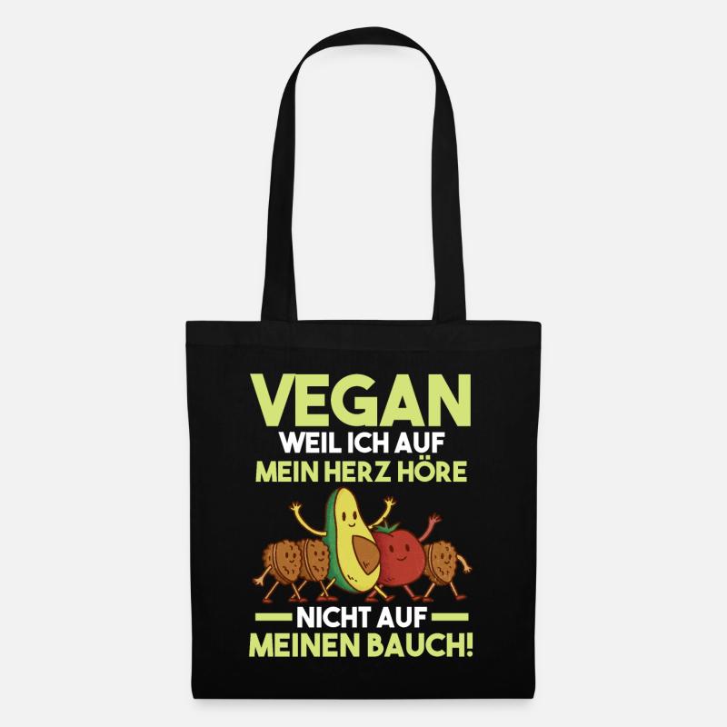 Veganer Vegan - Stoffbeutel - Schwarz