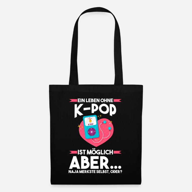 K-pop - Stoffbeutel - Schwarz
