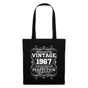 Vintage 1967 Édition Limitée Originale - Sac en tissu - noir - Devant