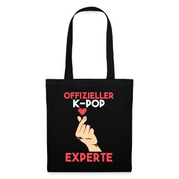 K-pop - Stoffbeutel - Schwarz - Vorne
