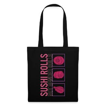 Chemise féministe, rouleaux de sushi pas rôles de genre mignon - Sac en tissu - noir - Devant