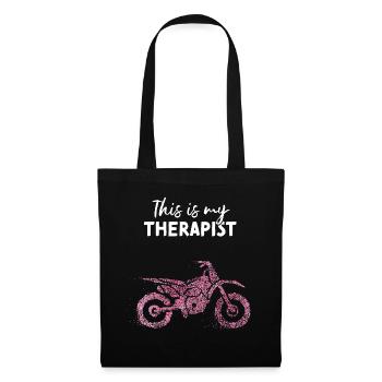 Motorcycle Motorcycling Therapist Bike - Tote Bag - black - Front