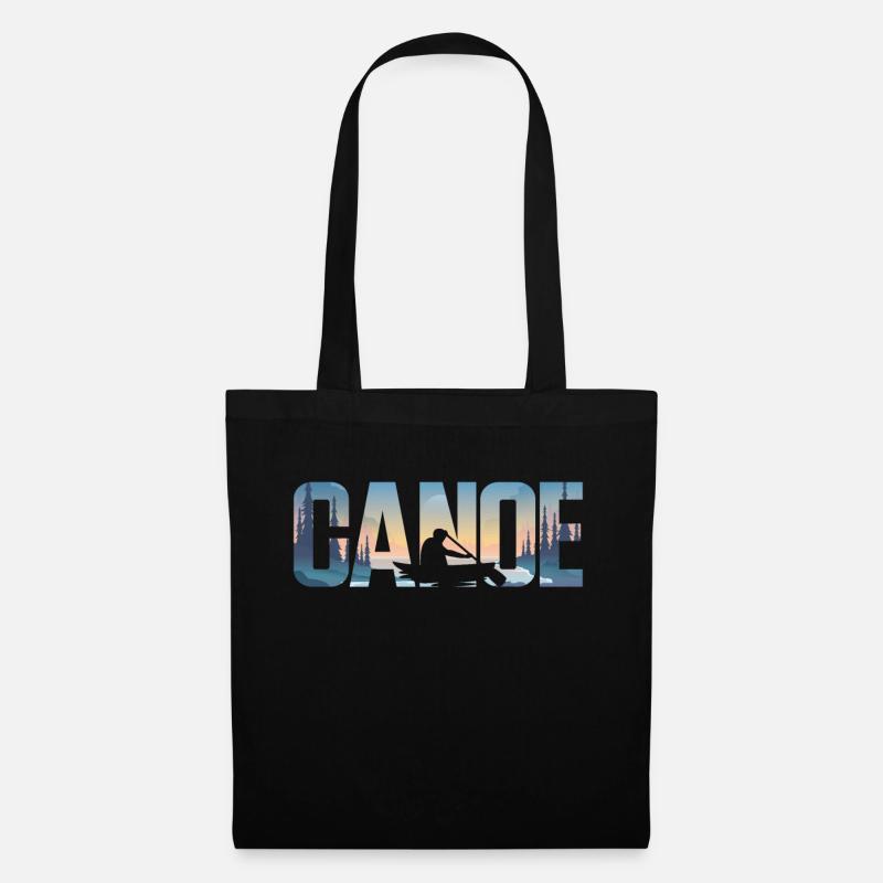 Canoe Canoeing Canoe - Stoffbeutel - Schwarz