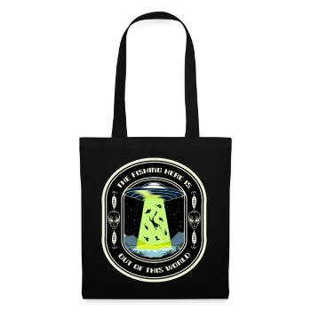 The Fishing Here Is Out Of This World UFO Fishing - Tote Bag - black - Front