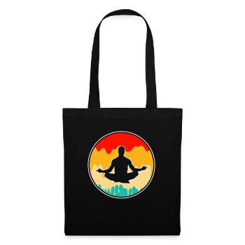 Yoga Meditation Retro - Tote Bag - black - Front