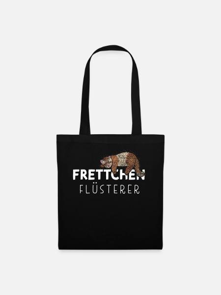 Frettchen Flüsterer Otter Fischoffer - Stoffbeutel - Schwarz