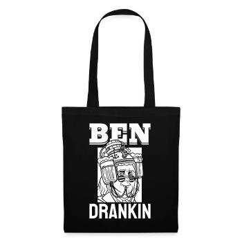 Ben Drankin Drôle de bière Boire de la bière 4 juillet - Sac en tissu - noir - Devant