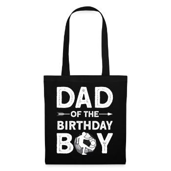 Dad Of The Birthday Boy - Stoffbeutel - Schwarz - Vorne
