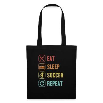 Eat Sleep Soccer Repeat Fußball Goal Keeper - Tote Bag - black - Front