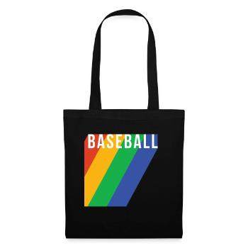 Rainbow Baseball Shirt Gift - Tote Bag - black - Front