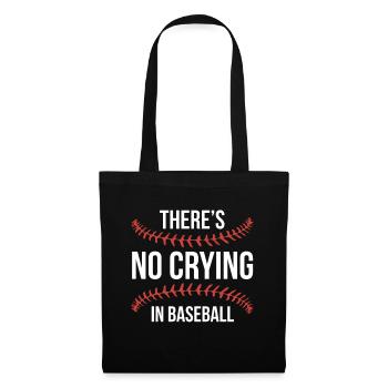 There´s No Crying In Baseball Shirt - Stoffbeutel - Schwarz - Vorne