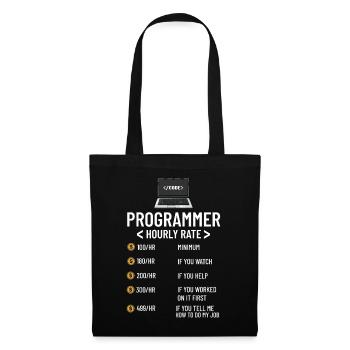 Programmeur Programmation Ordinateur Développeur Pc - Sac en tissu - noir - Devant