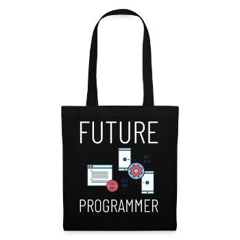 Programmeur Programmation Ordinateur Développeur Pc - Sac en tissu - noir - Devant