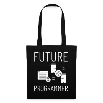 Programmeur Programmation Ordinateur Développeur Pc - Sac en tissu - noir - Devant