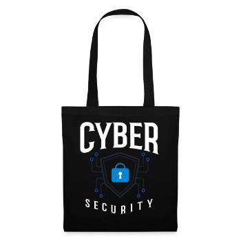 Cyber Security Information Computer Sicherheit - Stoffbeutel - Schwarz - Vorne