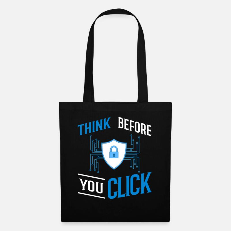 Cyber Security Information Computer Sicherheit - Stoffbeutel - Schwarz