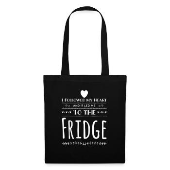 I Followed My Heart And It Led Me To The Fridge - Tote Bag - black - Front