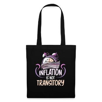 Inflation is not temporary transitory humor - Tote Bag - black - Front