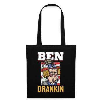 Ben Drankin Drôle Benjamin Quote Bière 4 juillet - Sac en tissu - noir - Devant