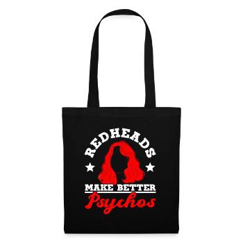 Redheads Make Better Psychos Red Orange Ginger - Tote Bag - black - Front