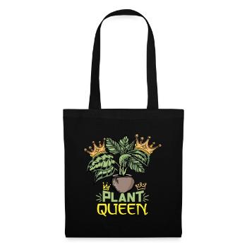 Korbmarante Pflanzen Liebhaberin Calathea Pflanze - Stoffbeutel - Schwarz - Vorne