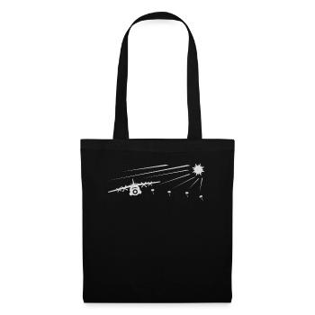 Parachutistes parachutistes à casquette ronde - Sac en tissu - noir - Devant