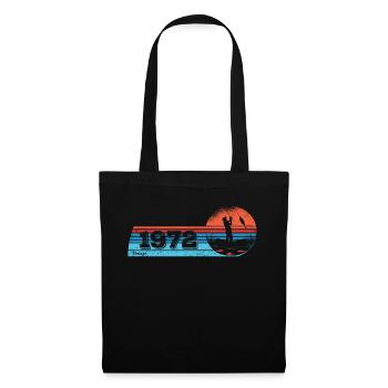 Pêcheur né en 1972 Anniversaire Fliegenflischen - Sac en tissu - noir - Devant