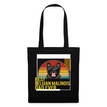 Best Belgian Malinois Dad Ever T Shirt - Tote Bag - black - Front